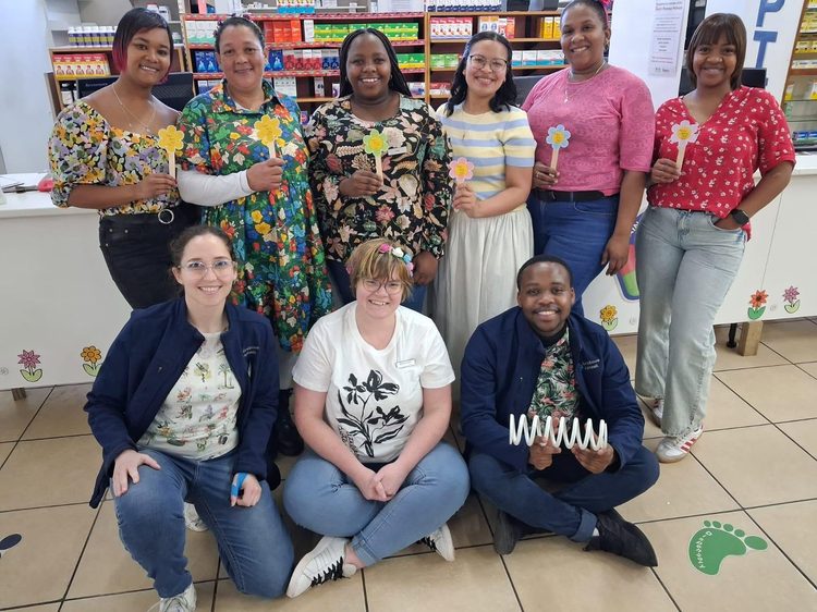 Blomme en versorging by Grabouw Apteek